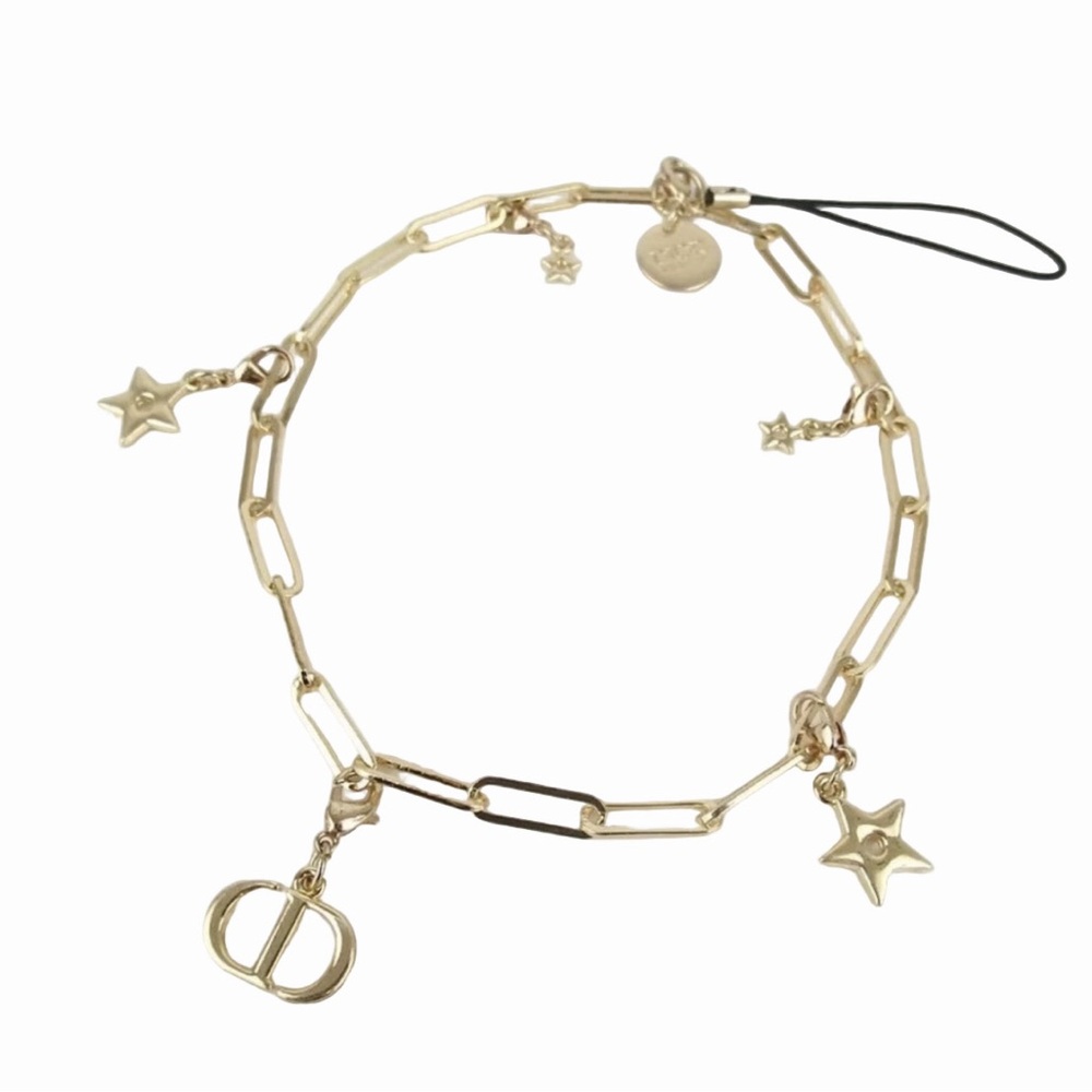 Christian Dior Gold Star
Phone Charm
Bracelet